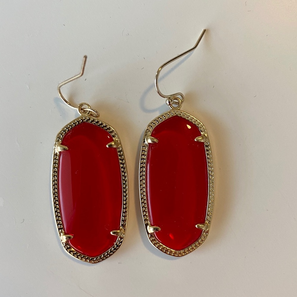 Kendra Scott Red Elle Earrings